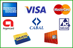 TARJETA DE CR&Eacute;DITO (Visa, Mastercard, Argencard, American Express, Cabal, Tarjeta Naranja, Cabal)